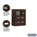 Salsbury Cell Phone Storage Locker - 3 Door High Unit (5 Inch Deep Compartments) - 6 A Doors - Bronze - Surface Mounted - Master Keyed Locks